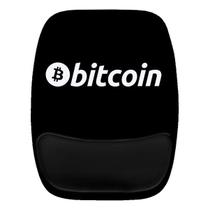 Mouse Pad Ergonomico Bitcoin Trader Preto Branco