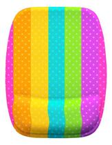 Mouse Pad Ergonomico Bolinhas Faixas Coloridas