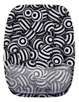 Mouse Pad Ergonomico Bolinhas Preta E Branca