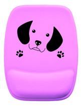 Mouse Pad Ergonomico Cachorro Roxo Patinhas Mouse Pad Ergonomico Cachorro Roxo Patinhas