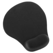 Mouse Pad Ergonômico com Apoio Base Gel Medio Preto Mouse Pad Ergonômico com Apoio Base Gel Medio Preto