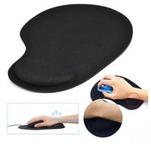 Mouse Pad Ergonômico com Apoio em Espuma Preto