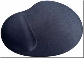 Mouse Pad Ergonômico com Apoio em Silicone Gel - Formato Gota - Tecido Preto - 20x23cm Mouse Pad Ergonômico com Apoio em Silicone Gel - Formato Gota - Tecido Preto - 20x23cm