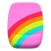 Mouse Pad Ergonomico Curva Colorida Rosa