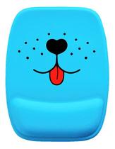 Mouse Pad Ergonomico Dog Cachorro Lingua F Azul Mouse Pad Ergonomico Dog Cachorro Lingua F Azul