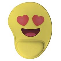 Mouse Pad Ergonômico Emoji Apaixonado Presente Criativo Geek