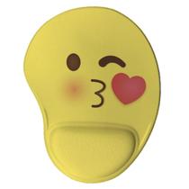 Mouse Pad Ergonômico Emoji Beijo Presente Criativo Geek