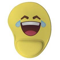 Mouse pad Ergonômico Emoji Chorando de rir Presente Criativo