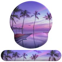 Mouse pad ergonômico eulps e apoio de pulso para teclado de espuma viscoelástica