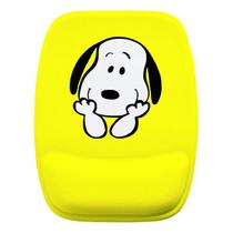 Mouse Pad Ergonomico Fundo Amarelo Snoopy Feliz