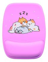 Mouse Pad Ergonomico Gatinhos Dormindo Fofos