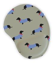 Mouse Pad Ergonômico Gota Cachorro Roupa Francês