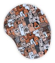 Mouse Pad Ergonômico Gota Cachorros Raças Fofinhos Mouse Pad Ergonômico Gota Cachorros Raças Fofinhos
