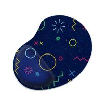 Mouse Pad Ergonomico Gota Circulos Linhas