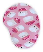 Mouse Pad Ergonômico Gota Cogumelo Fofinho Rosa Mouse Pad Ergonômico Gota Cogumelo Fofinho Rosa