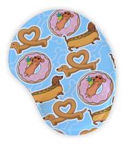 Mouse Pad Ergonômico Gota Dachshund Donuts Mouse Pad Ergonômico Gota Dachshund Donuts