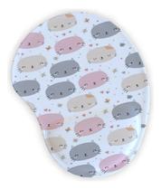 Mouse Pad Ergonômico Gota Gatinhos Fofinhos Amorosos Mouse Pad Ergonômico Gota Gatinhos Fofinhos Amorosos