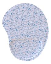 Mouse Pad Ergonômico Gota Gato Linha Azul