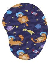 Mouse Pad Ergonômico Gota Gato No Espaço Mouse Pad Ergonômico Gota Gato No Espaço