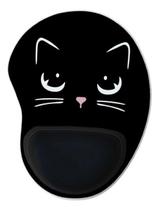 Mouse Pad Ergonomico Gota Gato Preto Mouse Pad Ergonomico Gota Gato Preto