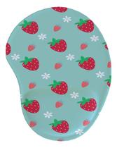 Mouse Pad Ergonômico Gota Morango Mouse Pad Ergonômico Gota Morango