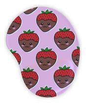 Mouse Pad Ergonômico Gota Morango Fofinho Chocolate Mouse Pad Ergonômico Gota Morango Fofinho Chocolate