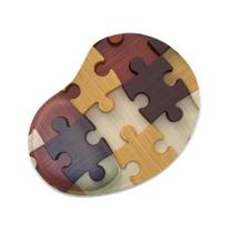 Mouse Pad Ergonomico Gota Quebra Cabeça Madeira Mouse Pad Ergonomico Gota Quebra Cabeça Madeira