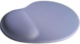 Mouse Pad Ergonômico Gota Tecido Branco Base Espuma - 15x20cm