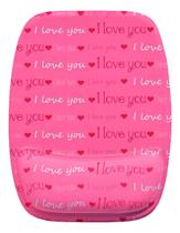 Mouse Pad Ergonomico I Love You Rosa Coração