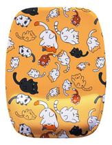 Mouse Pad Ergonomico Laranja Gatos Caindo