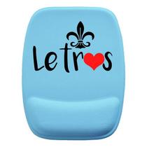 Mouse Pad Ergonomico Letras Curso Azul