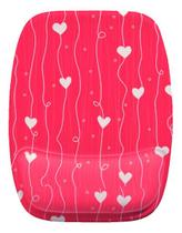 Mouse Pad Ergonomico Linhas Coração Amor Love
