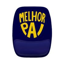 Mouse Pad Ergonomico Melhor Pai Amarelo