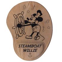 Mouse Pad Ergonômico Mickey Steamboat Willie Clássico - Geek Vip