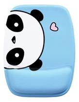 Mouse Pad Ergonomico Panda Curioso Lado Azul