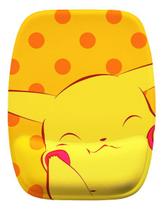 Mouse Pad Ergonomico Pikachu Fundo Bolinhas