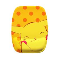 Mouse Pad Ergonomico Pikachu Fundo Bolinhas