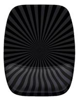 Mouse Pad Ergonomico Preto Efeito Raios De Sol