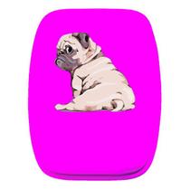 Mouse Pad Ergonomico Pug Rosa Escuro Cachorro Costa