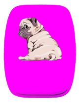 Mouse Pad Ergonomico Pug Rosa Escuro Cachorro Costa
