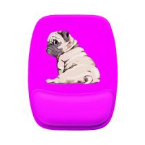 Mouse Pad Ergonomico Pug Rosa Escuro Cachorro Costa Mouse Pad Ergonomico Pug Rosa Escuro Cachorro Costa