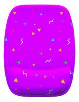 Mouse Pad Ergonomico Roxo Figuras Coloridas Mouse Pad Ergonomico Roxo Figuras Coloridas