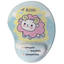 Mouse Pad Ergonômico Signos Zodiaco Kawaii