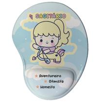 Mouse Pad Ergonômico Signos Zodiaco Kawaii