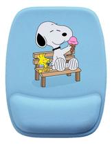 Mouse Pad Ergonomico Snoopy Banco E Sorvete