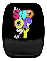 Mouse Pad Ergonomico Snoopy Colorido Escrita