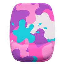 Mouse Pad Ergonomico Splash Colorido Rosa Azul