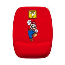 Mouse Pad Ergonomico Super Mario Bros Vermelho Cubo