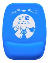Mouse Pad Ergonomico Totoro Azul Personagens Gato