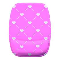 Mouse Pad Ergonomico Traços Coração Rosa